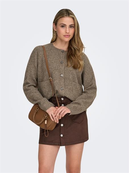 ONLPIEMONTE L/S CARDIGAN KNT NOOS walnut