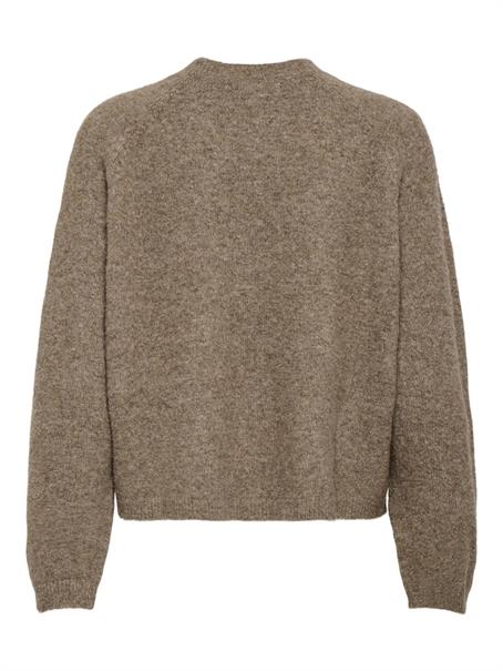 ONLPIEMONTE L/S CARDIGAN KNT NOOS walnut