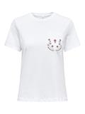 ONLPOLLY LIFE REG S/S POCKET TOP BOX JRS bright white