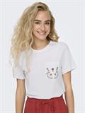 ONLPOLLY LIFE REG S/S POCKET TOP BOX JRS bright white