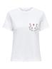 ONLPOLLY LIFE REG S/S POCKET TOP BOX JRS bright white