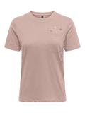ONLPOLLY LIFE REG S/S POCKET TOP BOX JRS rose smoke