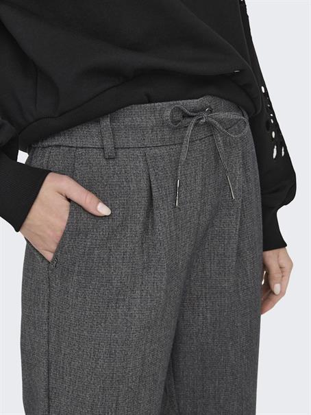 ONLPOPTRASH-ELISE EASY MELANGE PANT NOOS dark grey melange
