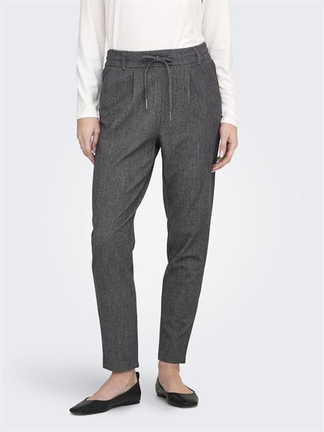 ONLPOPTRASH-ELISE EASY MELANGE PANT NOOS dark grey melange