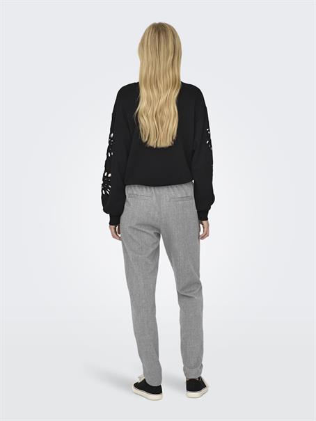 ONLPOPTRASH-ELISE EASY MELANGE PANT NOOS light grey melange