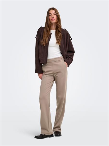 ONLPOPTRASH MW STRAIGHT PNT NOOS taupe gray