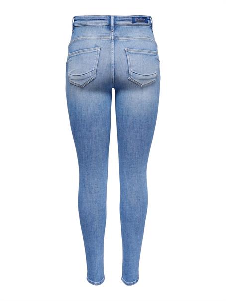 ONLPOWER MID PUSH UP SK DNM REA934 NOOS special bright blue denim