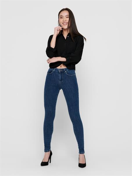 ONLPOWER MID PUSHUP SK REA3223 NOOS dark blue denim