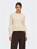 ONLPRINCESS LS O-NECK DETAIL KNT whitecap gray