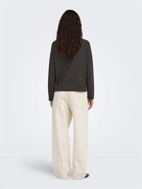 ONLPRINCESS LS O-NECK RAGLAN KNT NOOS chocolate torte