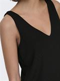 ONLQUEEN S/L V-NECK GLITTER TOP JRS black2