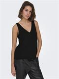 ONLQUEEN S/L V-NECK GLITTER TOP JRS black2
