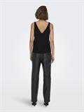 ONLQUEEN S/L V-NECK GLITTER TOP JRS black2