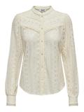 ONLREBA LACE L/S SHIRT WVN NOOS egret