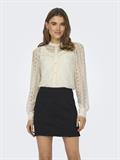 ONLREBA LACE L/S SHIRT WVN NOOS egret
