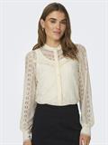 ONLREBA LACE L/S SHIRT WVN NOOS egret