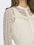 ONLREBA LACE L/S SHIRT WVN NOOS egret