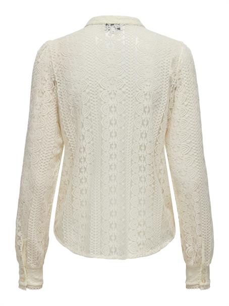 ONLREBA LACE L/S SHIRT WVN NOOS egret