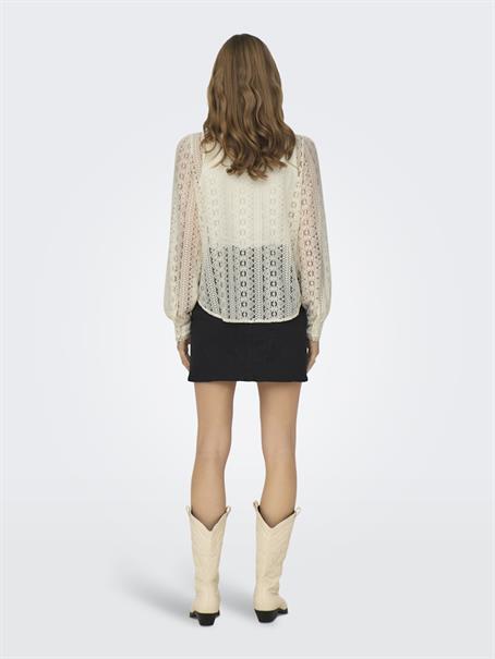 ONLREBA LACE L/S SHIRT WVN NOOS egret