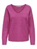 ONLRICA L/S V-NECK PULLO KNT NOOS raspberry rose