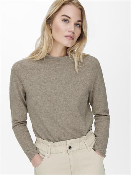 ONLRICA LIFE L/S PULLOVER KNT NOOS beige