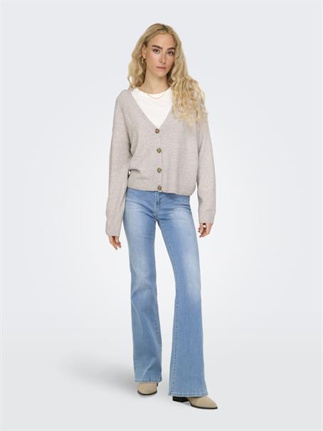 ONLRICA LIFE L/S V-NECK CARDIGAN KNT humus