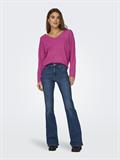 ONLRICA LIFE L/S V-NECK PULLO KNT NOOS raspberry rose