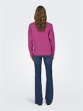 ONLRICA LIFE L/S V-NECK PULLO KNT NOOS raspberry rose