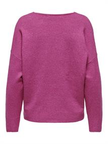 ONLRICA LIFE L/S V-NECK PULLO KNT NOOS raspberry rose