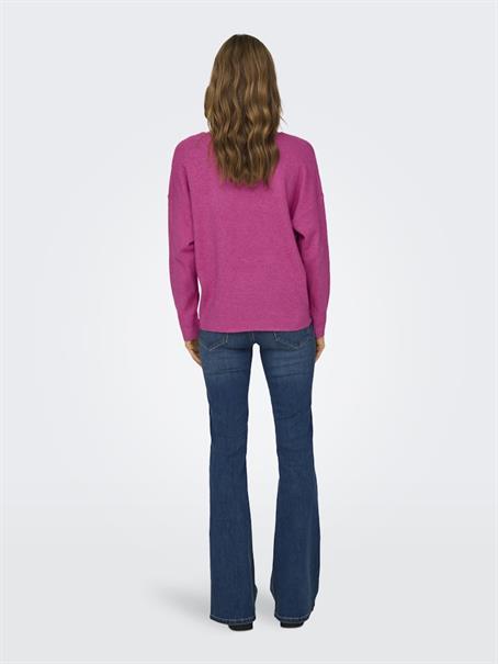 ONLRICA LIFE L/S V-NECK PULLO KNT NOOS raspberry rose
