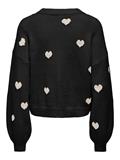 ONLRICA LS DETAIL O-NECK CC KNT black