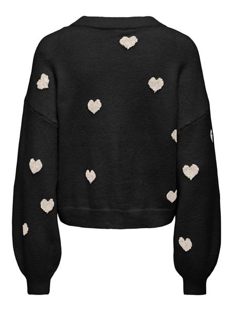 ONLRICA LS DETAIL O-NECK CC KNT black