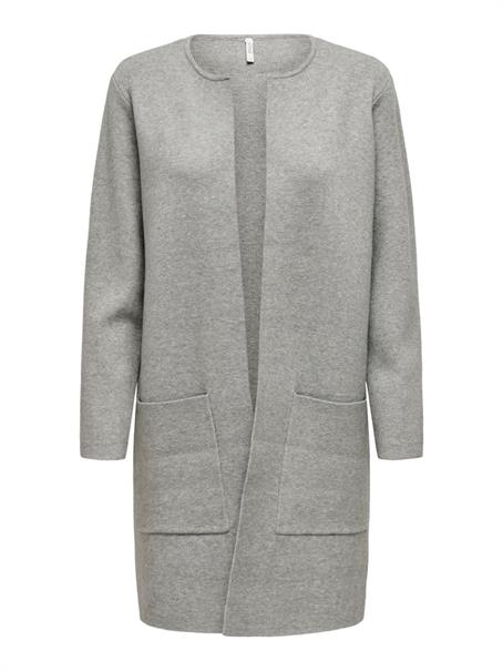 ONLRIVER L/S LONG CARDIGAN KNT NOOS light grey melange