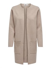 ONLRIVER L/S LONG CARDIGAN KNT NOOS mocha meringue-w. melange