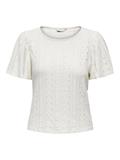 ONLRIVERSIDE S/S FLAIRED TOP NOOS JRS cloud dancer