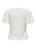 ONLRIVERSIDE S/S FLAIRED TOP NOOS JRS cloud dancer