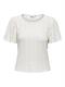 ONLRIVERSIDE S/S FLAIRED TOP NOOS JRS cloud dancer