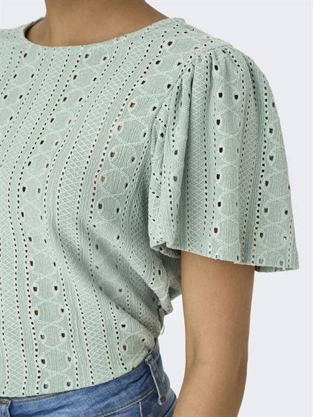 ONLRIVERSIDE S/S FLAIRED TOP NOOS JRS jadeite