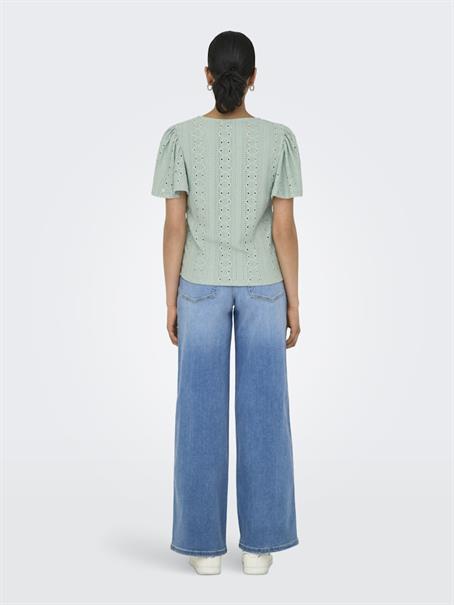 ONLRIVERSIDE S/S FLAIRED TOP NOOS JRS jadeite