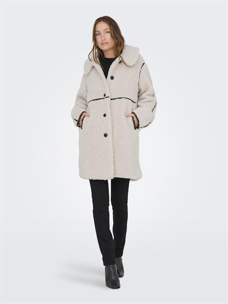 ONLRUBI SHEARLING COAT CS OTW pumice stone