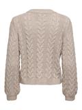 ONLRUBINA LIFE LS CABLE O-NECK KNT NOOS mocha meringue