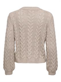 ONLRUBINA LIFE LS CABLE O-NECK KNT NOOS mocha meringue