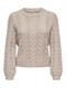 ONLRUBINA LIFE LS CABLE O-NECK KNT NOOS mocha meringue