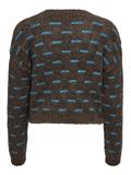 ONLRUBY L/S STRUCTURE PULLOVER BF KNT hot fudge
