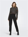 ONLRUBY L/S STRUCTURE PULLOVER BF KNT hot fudge