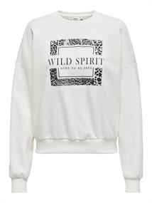 ONLRUNA L/S O-NECK BOX CC SWT cloud dancer