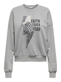 ONLRUNA L/S O-NECK BOX CC SWT ultimate grey