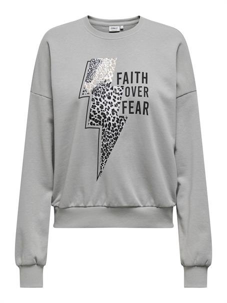 ONLRUNA L/S O-NECK BOX CC SWT ultimate grey