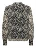ONLSABBIE LIFE L/S HIGHNECK TOP WVN CS aqua gray