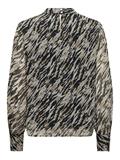 ONLSABBIE LIFE L/S HIGHNECK TOP WVN CS aqua gray
